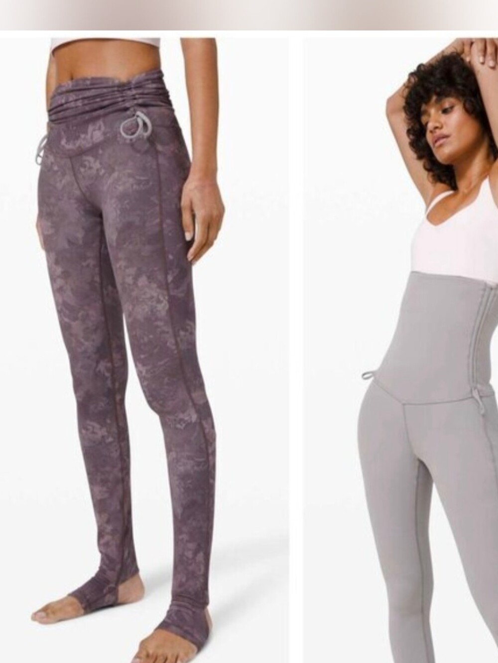 Lululemon Hug Your Core Super High Rise Adjustable Waist 28" Legging Purple sz 6